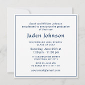 Moderne Klasse der Grad FOTO Graduation Party 2025 Einladung (Rückseite)