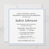 Moderne Klasse der Grad FOTO Graduation Party 2025 Einladung (Rückseite)