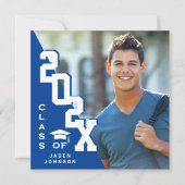 Moderne Klasse der Grad FOTO Graduation Party 2025 Einladung (Vorderseite)