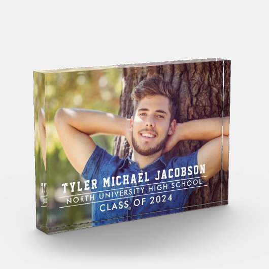 Moderne Klasse des benutzerdefinierten Abschlusses Fotoblock (Links)