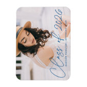 Moderne Klasse des Blue Script-Abschlusses 2025 Magnet (Vertikal)