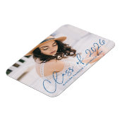 Moderne Klasse des Blue Script-Abschlusses 2025 Magnet (Linke Seite)