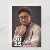 Moderne Klasse des Fotos für Abschluss der High Sc Ankündigung (Vorderseite)