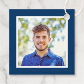 Moderne Klasse des Fotos für kundenspezifische Abs Geschenkanhänger (Rückseite)