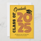 Moderne Klasse des Maroon Gold Abschlusses 2025 Ankündigung (Vorderseite)