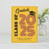 Moderne Klasse des Maroon Gold Abschlusses 2025 Ankündigung (Stehend Vorderseite)