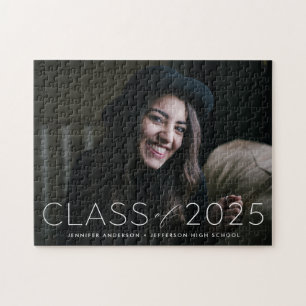 Moderne Klasse des Overlay-Foto-Abschlusses 2025 Puzzle