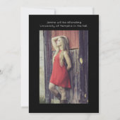 Moderne Klasse des Schwarzen Abschlusses mit vier  Ankündigung (Rückseite)