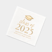 Moderne Klasse des Script-Abschlusses 2025 Servietten Mit Folie (Links)