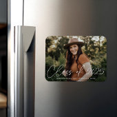 Moderne Klasse des White Script-Abschlusses 2025 Magnet