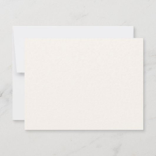 Moderne Klasse Elfenbein Hallo Mitteilungskarte (Rückseite)