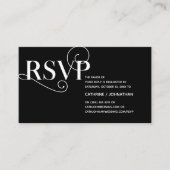 Moderne Klasse, Hochzeitsszenario, Antwort, Reakti Begleitkarte (Vorderseite)