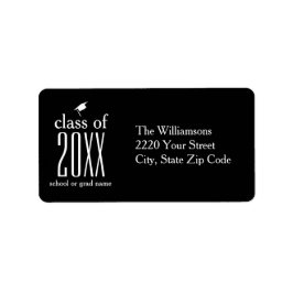 Moderne Klasse mit 20XX Graduierungspauschale für Adressaufkleber