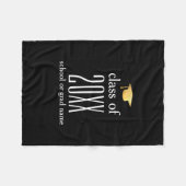 Moderne Klasse mit 20XX Graduierungspauschale für  Fleecedecke (Vorderseite (Horizontal))