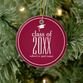 Moderne Klasse mit 20XX Graduierungspauschale für  Keramik Ornament