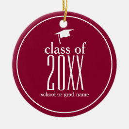 Moderne Klasse mit 20XX Graduierungspauschale für Keramik Ornament