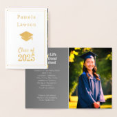 Moderne Klasse von 2025 - golden Folienkarte (Anzeige)