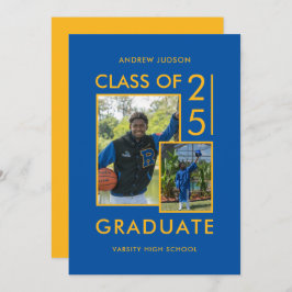 Moderne Klasse von 25 Blue 2 Fotos Open House Einladung