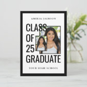 Moderne Klasse von 25 Grad Fotos Open House Einladung (Stehend Vorderseite)