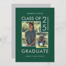 Moderne Klasse von 25 grünen Silber 2 Foto Grad Pa