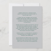 Moderne Klasse von 25 grünen Silber 2 Foto Open Ho Einladung (Rückseite)