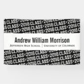 Moderne Klasse von Abschluss-Gewohnheits-Farbe Banner (Horizontal)