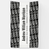 Moderne Klasse von Abschluss-Gewohnheits-Farbe Banner (Vertikal)