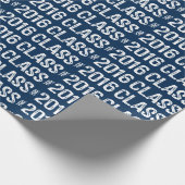 Moderne Klasse von Abschluss-Gewohnheits-Farbe Geschenkpapier (Ecke)