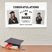 Moderne Klassik 2024 Graduate 2 Foto Abschluss Banner
