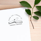 Moderne Klassik aus dem Bibliothekbuch Gummistempel