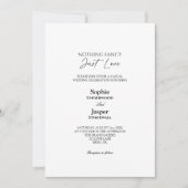 Moderne Klassik Einfach Extravagante Hochzeit Einladung (Vorderseite)