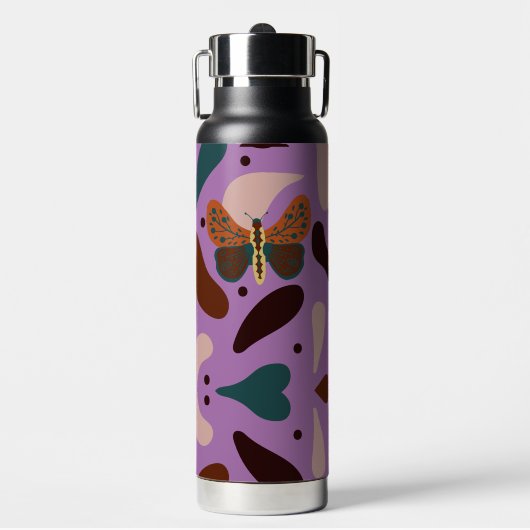 Moderne Klassik Elegant Rustikales Boho Trinkflasche (Vorderseite)