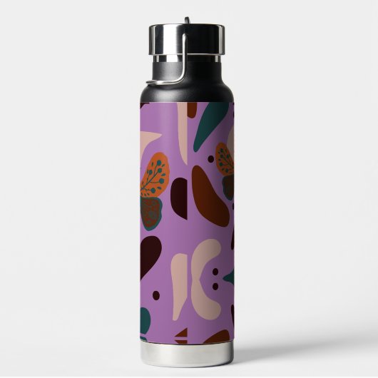 Moderne Klassik Elegant Rustikales Boho Trinkflasche (rechts)