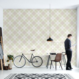 Moderne Klassik Gingham Style Picnic Kariertes Mus Tapete