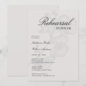 Moderne Klassik Orchid Probe Abendessen Einladung (Vorne/Hinten)