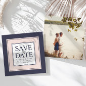 Moderne Klassik | Save the Date blush und Marine
