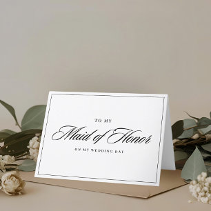 Moderne Klassiker für die Trauzeugin am Hochzeitst Dankeskarte