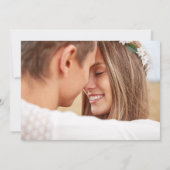 Moderne, klassisch rosa Hochzeit rettet das Datum Save The Date (Rückseite)