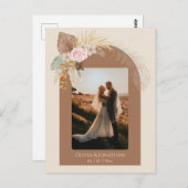 Moderne klassische Boho Rustikale Beige Braun Hoch Postkarte (Vorne/Hinten)