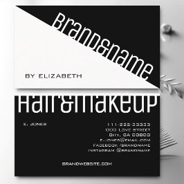 Moderne klassische, einfache Schwarz-Weiß-Farbe 2 Visitenkarte