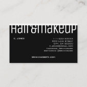 Moderne klassische, einfache Schwarz-Weiß-Farbe 2 Visitenkarte (Rückseite)