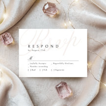 Moderne klassische Elegance Calligraphy Wedding RS