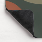 Moderne klassische Farben Abstrakt Vollmond rauchf Mousepad (Ecke)