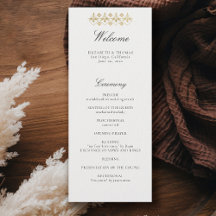 Moderne klassische formelle goldene Lys Hochzeitsp