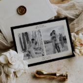 Moderne klassische Foto-Frame-Save the Date-Karte Save The Date