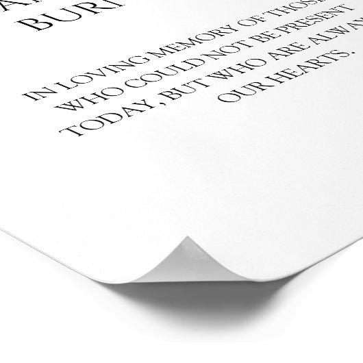 Moderne klassische Hochzeit dieses Candle Burns Po Poster (Ecke)