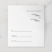 Moderne klassische Hochzeit Platzkarte (Außenseite Aufgefaltet)