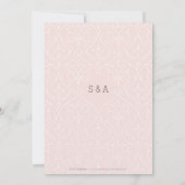 Moderne klassische Hochzeit retten das Datum Save The Date (Rückseite)