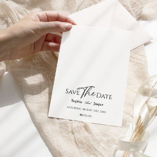 Moderne klassische Hochzeit speichert die Datumska Save The Date