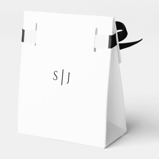 Moderne klassische Hochzeit Vielen Dank für Ihr In Geschenkschachtel (Rückseite)